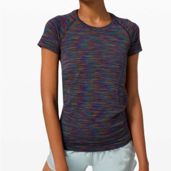 Lululemon 🦄 | Swiftly Tech *Love | Black Rainbow | Short sleeves | NWT | 8 - Picture 1 of 5